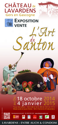 Exposition L'Art du Santon. Du 18 octobre 2014 au 4 janvier 2015 à Lavardens. Gers. 
